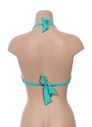 Sutien de costum de baie închidere cu legături de legat top sutien modelat verde KIWI femeie