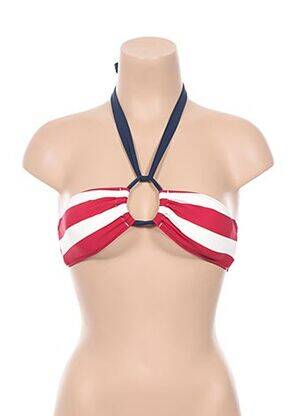Sutien de costum de baie închidere cu legături de legat top bentiță roșu BANANA MOON femme