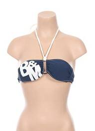 Sutien de costum de baie închidere cu legături de legat top bentiță albastru BANANA MOON femeie