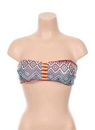 Sutien de costum de baie top bentiță top bentiță gri KHONGBOON femme
