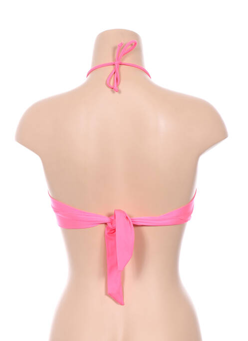 Sutien de costum de baie închidere cu legături de legat top bentiță roz SPICYJUNE femme