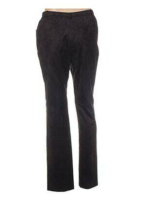 Pantalon drept talie elastică maro PAUPORTÉ femeie