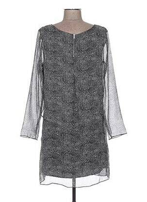Rochie scurtă croială fluidă mâneci lungi negru DDP femeie