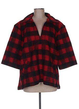 Pulover tunică roșu APRIL 77 femeie