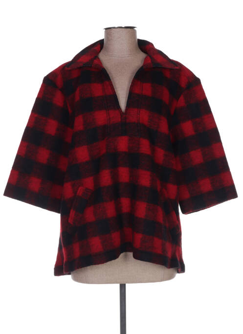 Pulover tunică roșu APRIL 77 femeie