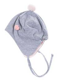 Căciulă broderie cu motive brodate gri MAXIMO fată