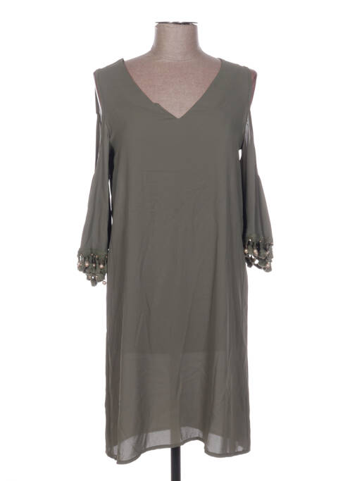 Rochie midi verde POUPÉE DE SOIE femeie