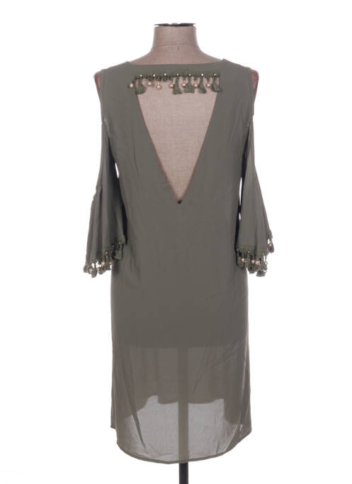 Rochie midi verde POUPÉE DE SOIE femeie