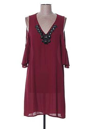 Rochie midi roșu POUPÉE DE SOIE femeie