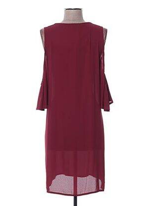Rochie midi țesătură crep roșu POUPÉE DE SOIE femeie