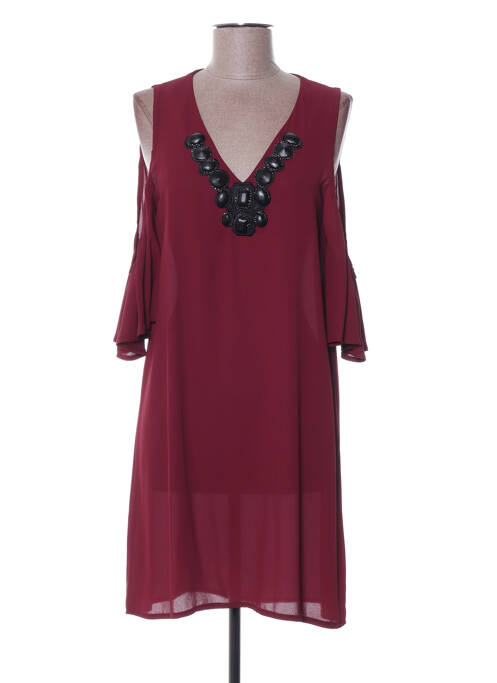 Rochie midi roșu POUPÉE DE SOIE femeie