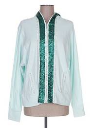 Jachete casual guler rotund verde POUPÉE DE SOIE femme