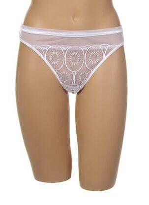 Tanga tulle transparent alb IMPLICITE femeie