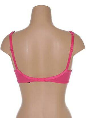 Sutien efect material satinat top sutien modelat roz IMPLICITE femeie
