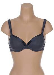 Sutien efect material satinat top sutien modelat gri IMPLICITE femeie