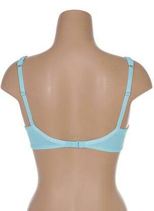 Sutien efect material satinat top sutien modelat albastru IMPLICITE femeie
