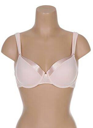 Sutien efect material satinat top sutien modelat roz IMPLICITE femeie