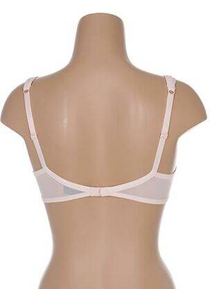 Sutien efect material satinat top sutien modelat roz IMPLICITE femeie