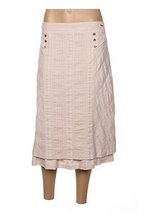 Fustă midi croială evazată bej DIANE LAURY femme