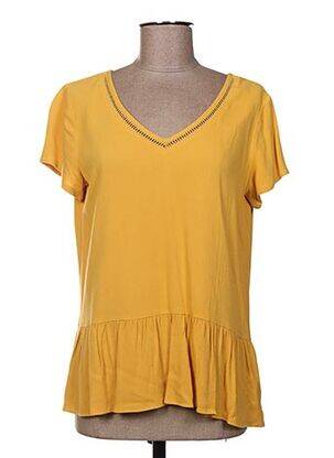 Tunică mâneci scurte galben C'EST BEAU LA VIE femeie