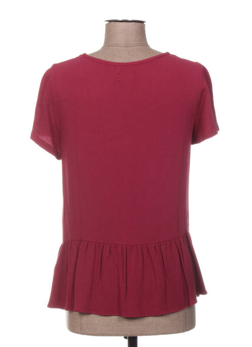 Tunică mâneci scurte roșu C'EST BEAU LA VIE femeie