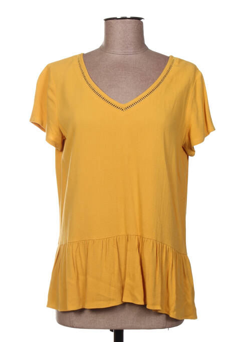 Tunică mâneci scurte galben C'EST BEAU LA VIE femeie