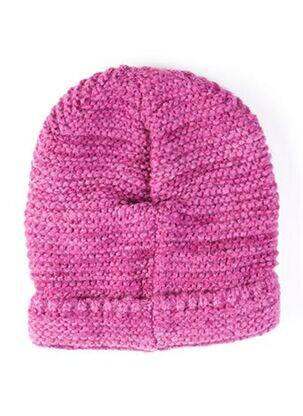 Căciulă tricot gros roz MAXIMO fată