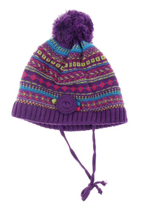 Căciulă violet PUSBLU fată