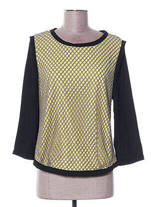 Tricou mâneci 3/4 mâneci 3/4 galben ARELINE femeie