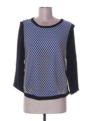 Tricou mâneci 3/4 mâneci 3/4 albastru ARELINE femeie