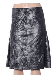Fustă midi croială evazată gri ARELINE femme