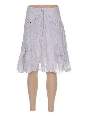 Fustă midi gri ARELINE femeie