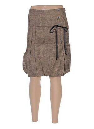 Fustă midi maro ARELINE femeie