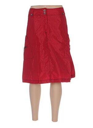 Fustă midi roșu ARELINE femeie