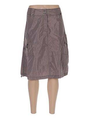 Fustă midi maro ARELINE femeie