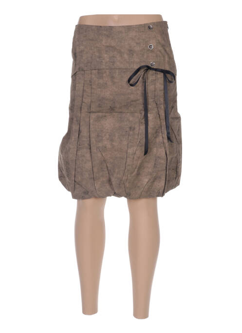 Fustă midi maro ARELINE femeie