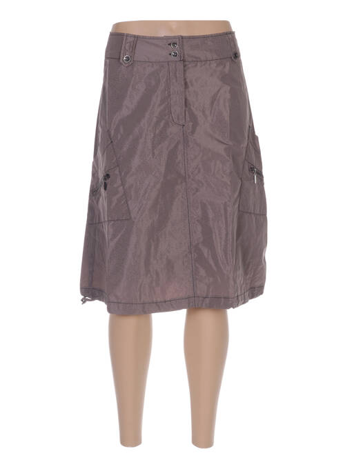 Fustă midi maro ARELINE femeie