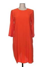 Rochie midi mâneci lungi mâneci lungi portocaliu MANILA GRACE femme