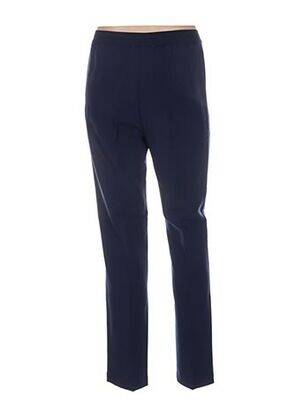 Pantalon drept talie elastică albastru NICE THINGS femeie