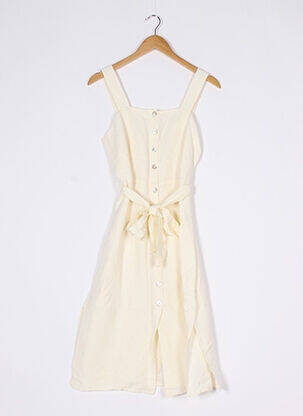 Rochie midi croială evazată bretele subțiri bej RAILS femme