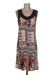 Rochie midi fără mâneci fără mâneci negru GUY DUBOUIS femme