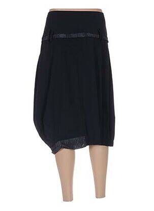 Fustă midi închidere cu fermoar lateral negru A DRESS CONCEPT femeie