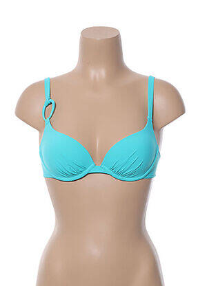 Sutien de costum de baie bretele elastice reglabile top sutien push-up albastru SIMONE PERELE femeie