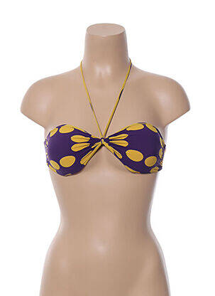 Sutien de costum de baie închidere cu legături de legat top sutien modelat violet SIMONE PERELE femeie