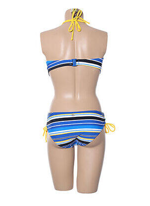 Costum de baie din două piese top bentiță top bentiță albastru BESTFORM femeie