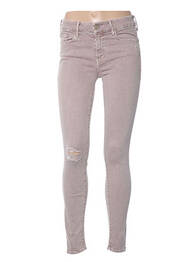 Pantalon slim conic talie înaltă maro MOTHER femme