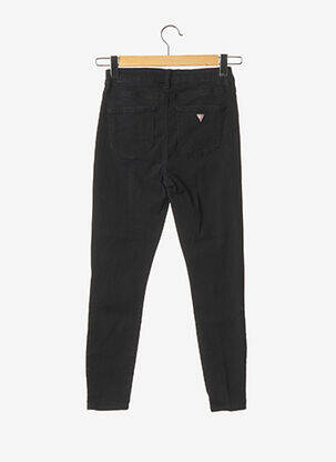 Pantalon slim talie înaltă talie înaltă negru GUESS femeie