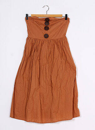 Rochie midi maro ASOS femeie