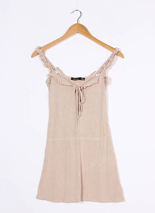 Tunică fără mâneci bej BOOHOO femeie