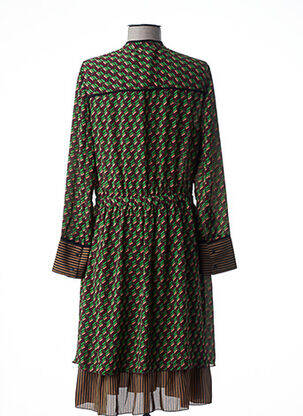 Rochie midi țesătură crep mâneci lungi verde SCOTCH & SODA femeie